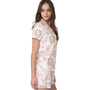 NEW Roller Rabbit Love Shack Fancy Monkey Beaux‎ Pajamas Set XL RARE NWT thumbnail 3