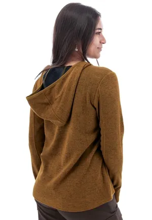 Aventura Women's Perfect Fleece Hoodie Brown Size Large thumbnail 2