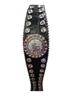 ✨ Blazin Roxx Rhinestone Western Belt – Black | Bling | Cowgirl Glam ✨ thumbnail 3