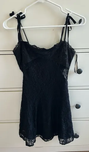 Black Lace Mini Forever 21 Dress thumbnail 1