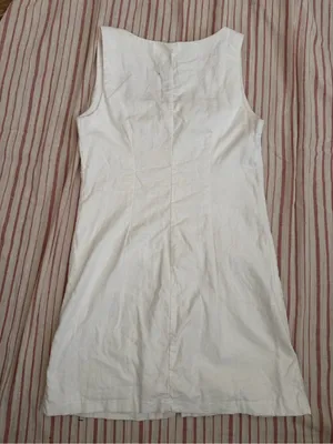 Abercrombie & Fitch White Button-Front Mini Dress thumbnail 6