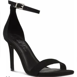 Wild Pair Bethie Black Stiletto Heels Size 9.5‎ New Ankle Strap Dress Shoes thumbnail 1