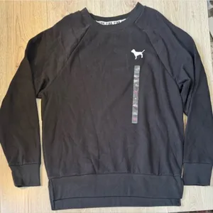 Victoria’s Secret pink black white crewneck sweatshirt crew sweater thumbnail 1