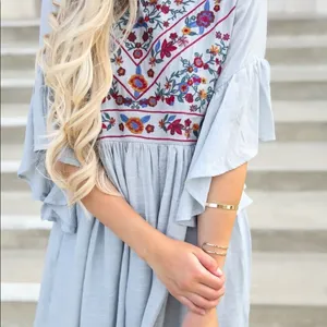 ✨2xHP✨Brittany Baby Blue Tunic Dress✨ thumbnail 6
