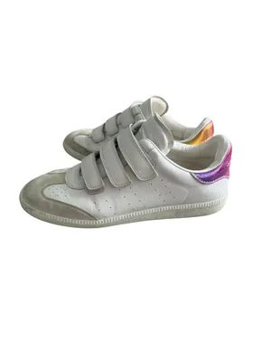 ISABEL MARANT White Leather LowTop Sneakers Size 30 / US 10 thumbnail 5