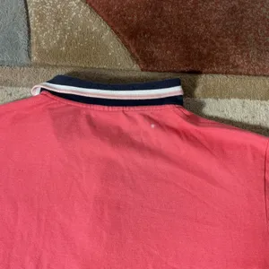 Lacoste Womens Preppy Pink‎ Pique Polo Shirt Short Sleeve Navy Trim Size 4 F8331 thumbnail 7