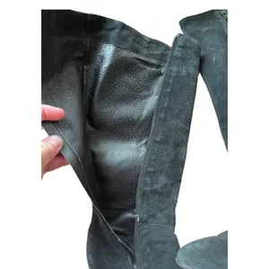 Lavorazione Antigiana Black Italian Suede Leather Heeled Tall Boots Size 9 thumbnail 7