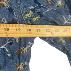 Jane‎ Ashley Vintage 90s Women's Size Large Embroidered Denim Shacket Button Up thumbnail 8