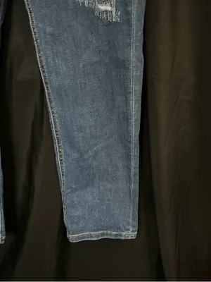 Denim & Company Women’s Dark Blue Distressed Jeans 12P thumbnail 4