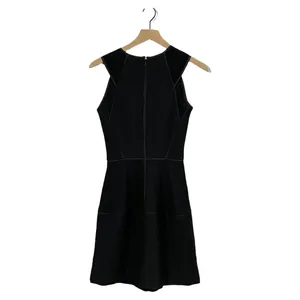 Reiss Zaria-Sheer Stripe Dress - Black - US 2 thumbnail 8