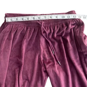 PINK Victoria Secret purple velour lounge pants size small thumbnail 3