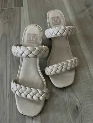 DV by Dolce Vita Cream Chunky Heels thumbnail 1