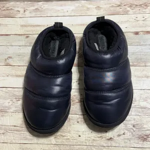 Sorel Hadley Slippers Quilted Navy Blue Puffy Nylon Women's 8 Cozy Warm thumbnail 2