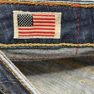 True Religion Becky Vintage Y2K Flare Jeans Size 32 Distressed Low Rise thumbnail 11