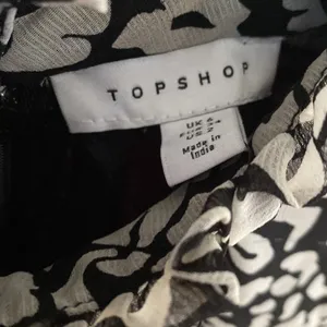 Topshop Animal Print Leopard Cheetah Dress Long Sleeves‎ Ruffle Collared Size 2 thumbnail 7