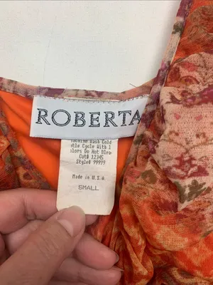 Roberta small 90s y2k Orange Ruffle ruched V-Neck Slip Dress brat party mini thumbnail 2