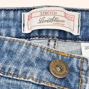 Y2K Levi Strauss Signature Womens Jeans 12 Bootcut Flap Pocket Stretch Indie thumbnail 8