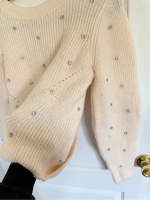 Self Portrait Diamanté Back Twist Sweater Size M thumbnail 7