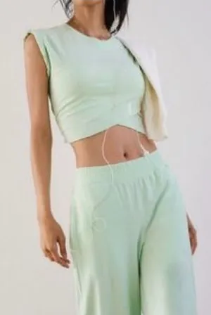 NWT FP Movement Pistachio green hot shot crossover top size L thumbnail 1