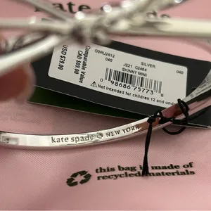 kate spade Silver Bow Bangle NWT thumbnail 5