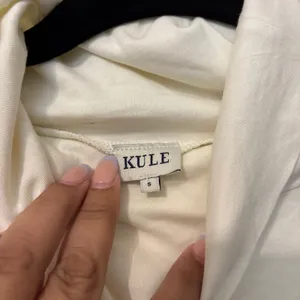 Kule 100% Cotton White The Turtleneck Long Sleeve Top Size Small thumbnail 3
