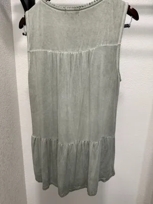 Artesia Sleeveless Tiered Boho Tank Top with Lace Detail-L thumbnail 3