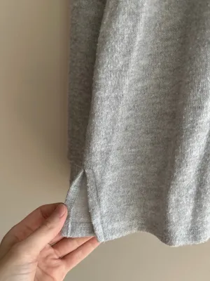 Lucky Brand Mockneck Heather Grey Cozy Stretch Sweater Top, Size Small thumbnail 9