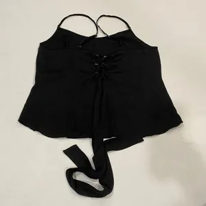 Free People Intimately Black Cami Tank Top Adjustable Straps Size S Small thumbnail 2