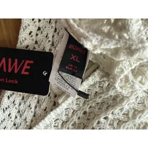 NWT Romwe Junior’s Crochet Halter Crop Top Size US 12‎ XL Festival Sexy Boho thumbnail 4