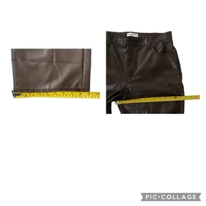 Abercrombie & Fitch Curve Love Vegan Leather 90’s Relaxed Ultra High 33 16 Short thumbnail 11