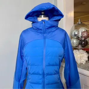 Lululemon Down For It All Jacket Winter Coat Pipe Dream Blue Size 12 NWT thumbnail 6
