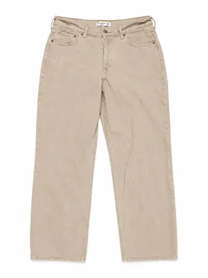 Abercrombie & Fitch The Baggy Low Rise Pants Jeans Taupe Size 30 / 10R thumbnail 1