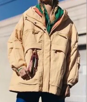 Free People Movement Lightweight Insulated Jacket Tan Jacket(Size Medium/Large) thumbnail 1
