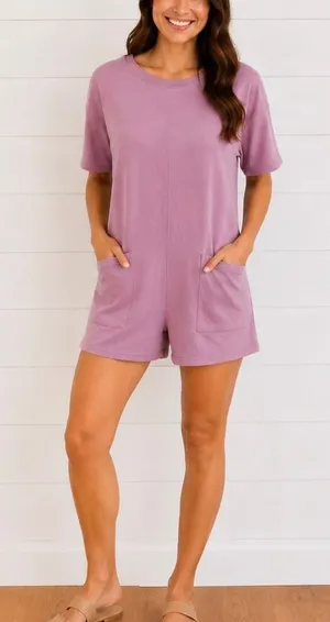 AS revival NWT purple romper athleisure size small thumbnail 1