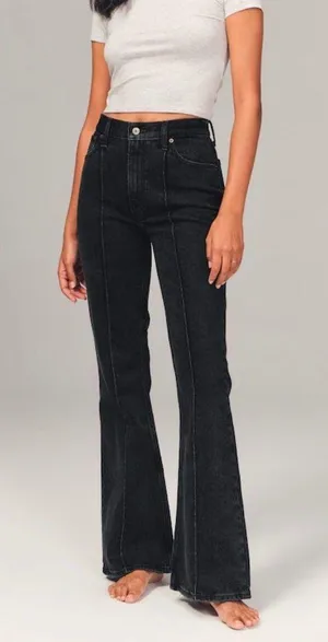 Abercrombie high rise vintage flare jeans thumbnail 1