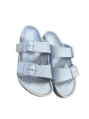 Birkenstock womens blue slip on designer casual sandals sz 33/3.5 SKU 10-520 thumbnail 15