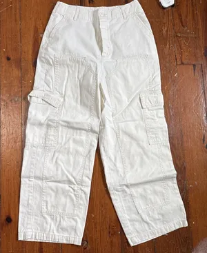 Universal Thread High Waist Cargo Pants Women's W Ivory Heavy Reinforced Gorp thumbnail 1