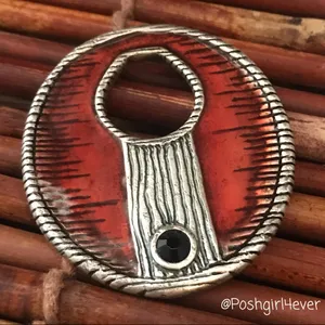 Chico’s Red Enamel Pendant Only thumbnail 1