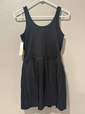 All In Motion Black Pleated Dress thumbnail 7