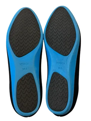 VIVAIA Ballet Flats 38.5 US 7.5 Women’s Aria Walker Black Blue Comfort Slip On thumbnail 11