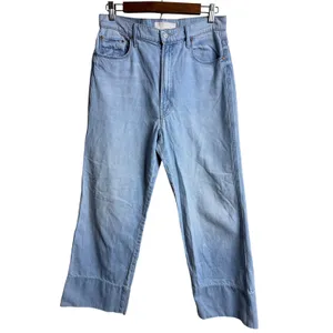 MOTHER The Maven Wide Hem Ankle Jeans in Unripped Wash size 30 thumbnail 2