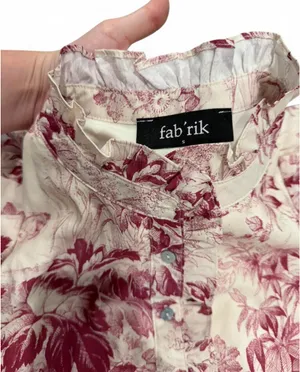 fab'rik Toile Pink Floral Mini Dress Small thumbnail 4