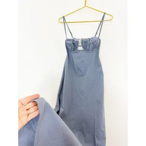 Montce Swim X Olivia Culpo Dark Denim Petal Long Slip Dress Size Medium thumbnail 11