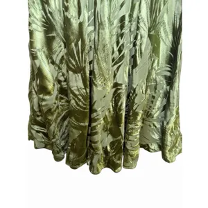Lauren Ralph Lauren 12 Olive Green Botanical Jacquard Lace-Up Maxi Dress thumbnail 7