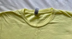 pastel yellow and blue Notre Dame knitting club shirt thumbnail 3