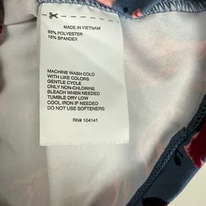 DSG Floral Tank Top in Blue and Red thumbnail 4