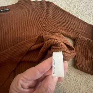 American Apparel Aslan Sweater Size Small Long Sleeve Crop Brown Light‎ Sweater thumbnail 6