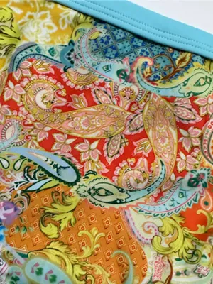 AIDENCOVER Turquoise Paisley Tie thumbnail 2