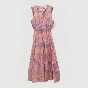 Charter Club Women S Cotton Preppy Party Plaid Midi Baby Shower‎ Pink Blue Dress thumbnail 2