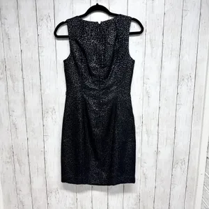 Michael Michael Kors Dress Women Size 6 Black Leopard Print‎ Sleeveless Mini thumbnail 8